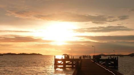 blog jetée et soleil