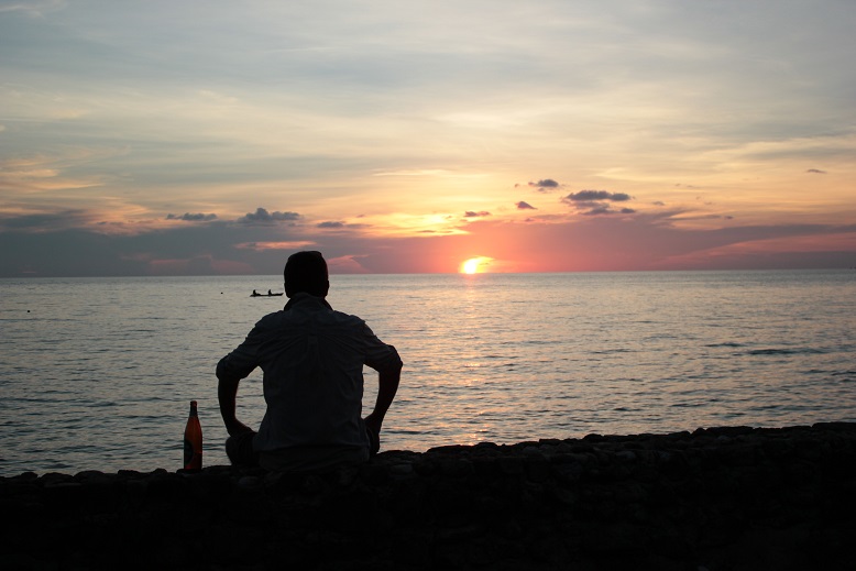 A Ko Chang (Thaïlande) nous avons eu l'embarras du choix. Nous avons opté pour un bungalow au bord de la mer et cette vue.