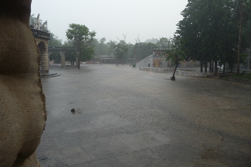 Après quelques minutes de pluie... 